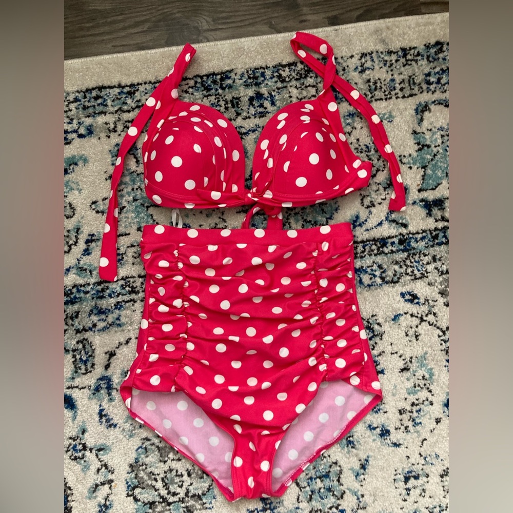 Unique vintage high waist bikini